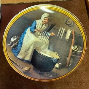 Edwin M Knowles “Light for the Winter” Norman Rockwell’s Colonials Plate